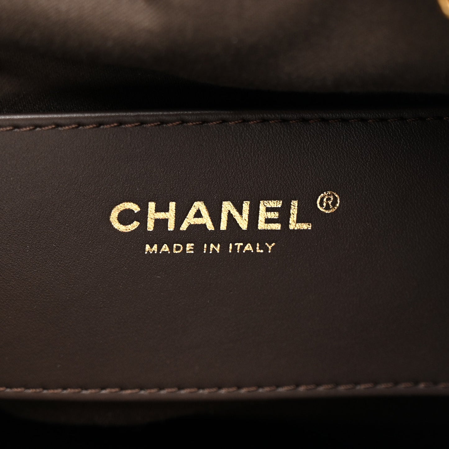 Suede Quilted Small Chanel 25 Handbag Dark Brown