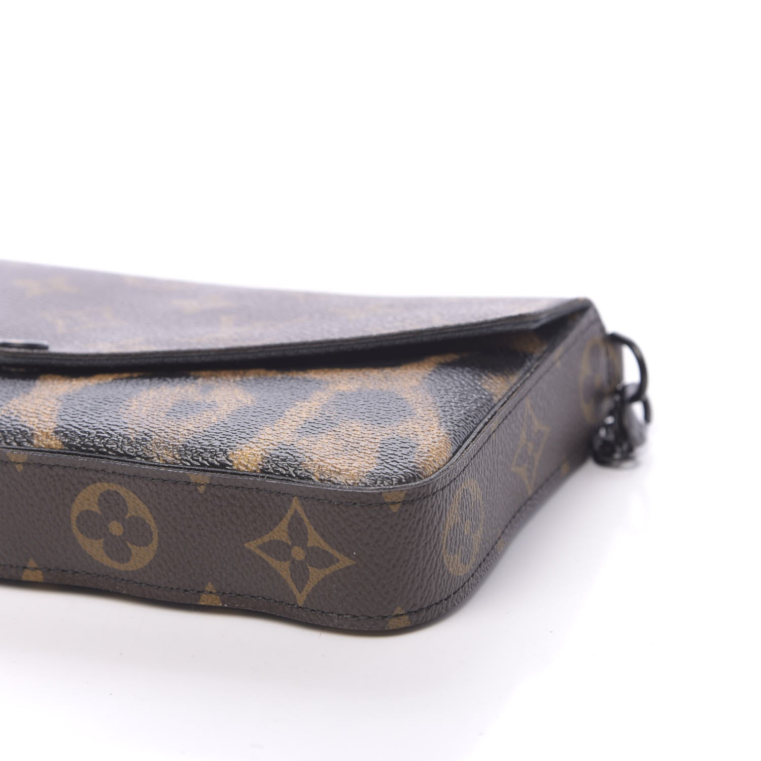 Louis Vuitton Monogram Animal Print Pochette Felicie Chain Wallet 11 of 12