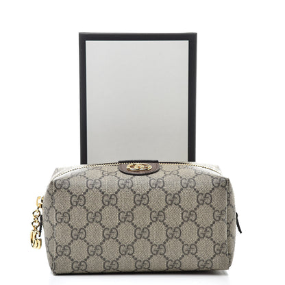 Gucci Soft GG Supreme Monogram Calfskin Medium Ophidia Cosmetic Case Beige Ebony New Acero 8 of 8