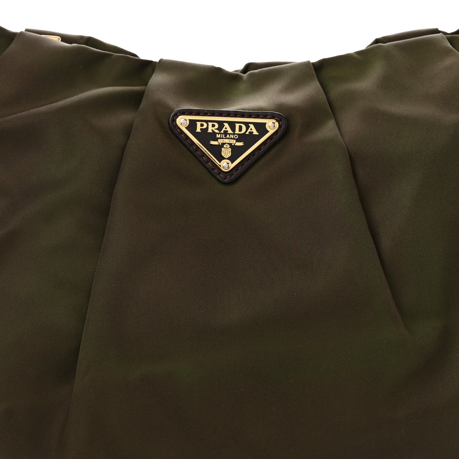 Prada Tessuto Nylon Vitello Daino Hobo Bruciato 9 of 11