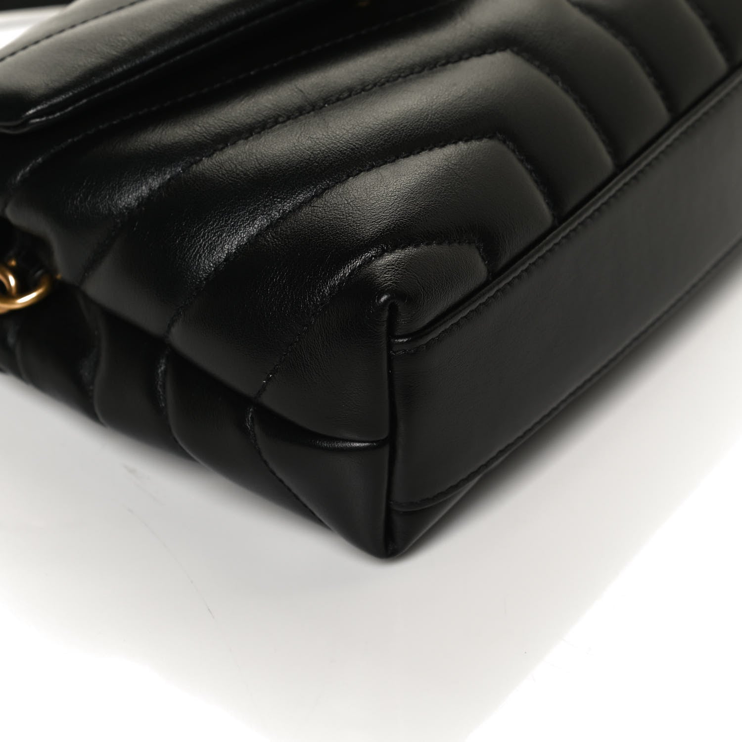 Saint Laurent Calfskin Y Quilted Monogram Toy Loulou Crossbody Bag Black 12 of 15