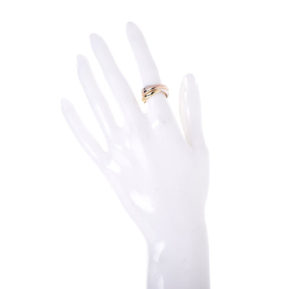Cartier 18K Pink Yellow White Gold Classic Les Must De Trinity Ring 51 5.75 2 of 4
