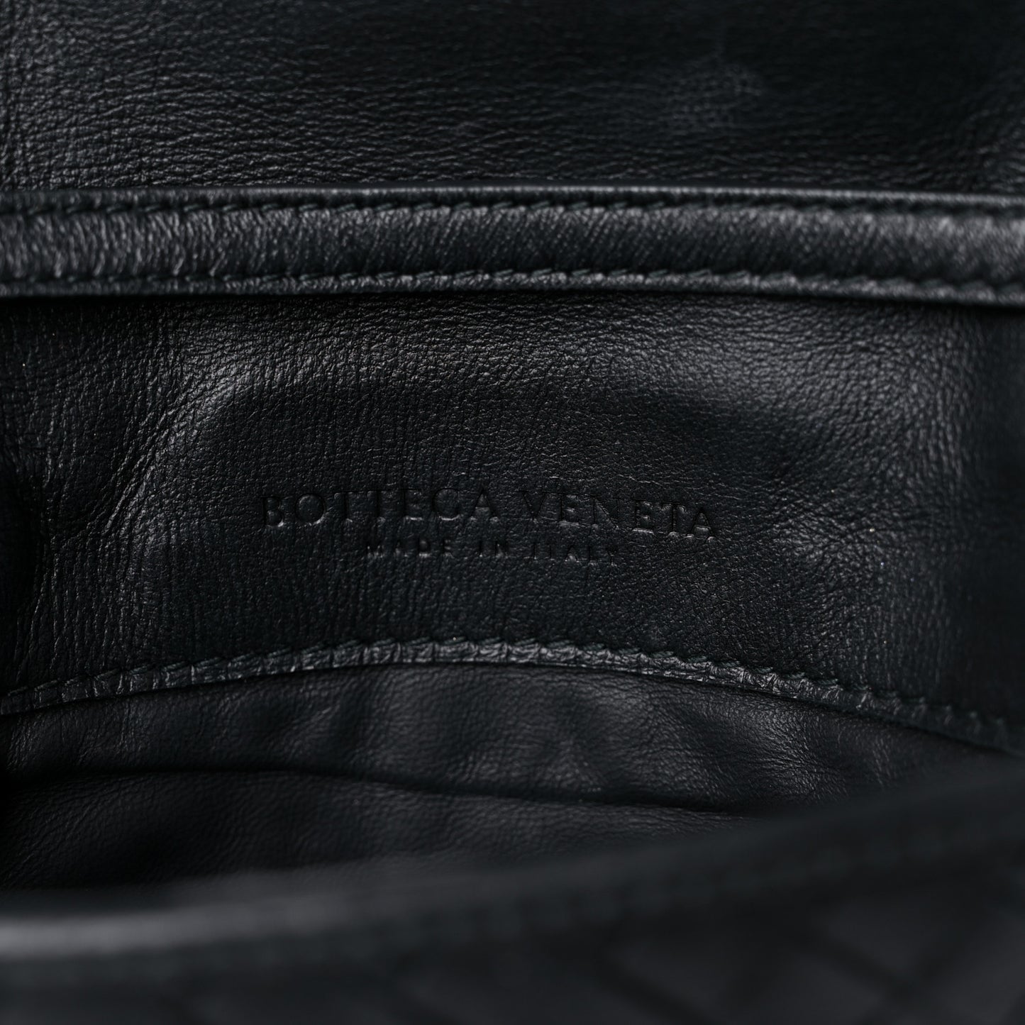 Nappa Intrecciato Crossbody Messenger Flap Black