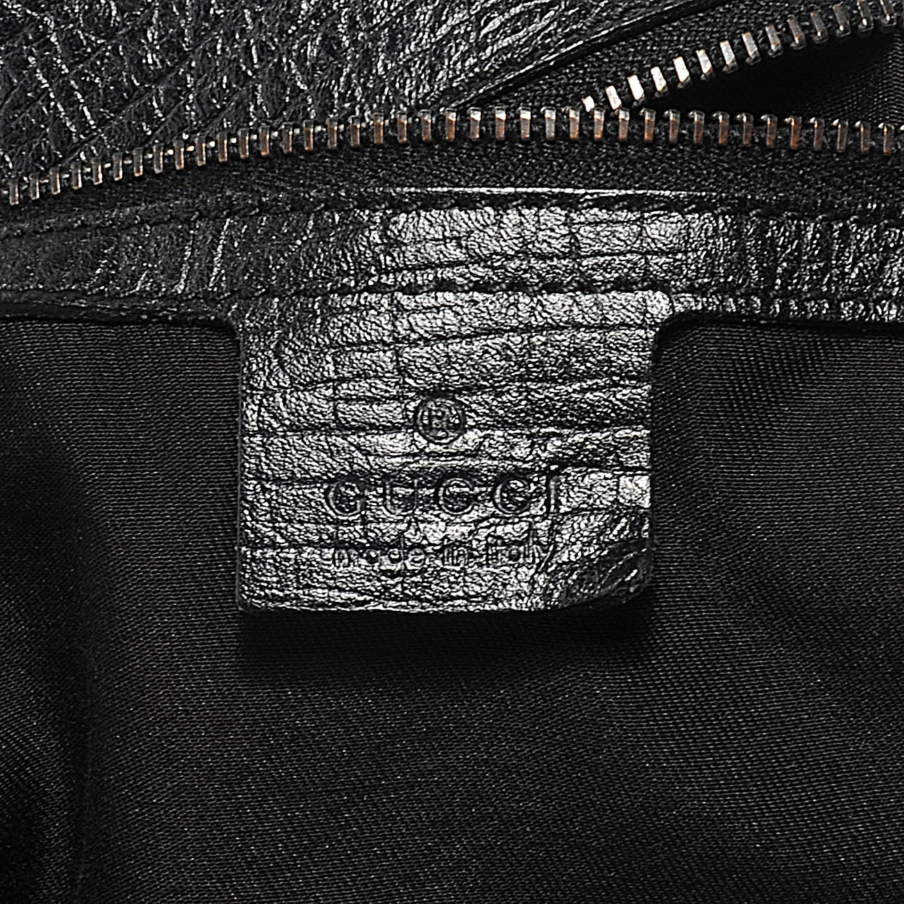 Monogram Large Horsebit Chain Hobo Black
