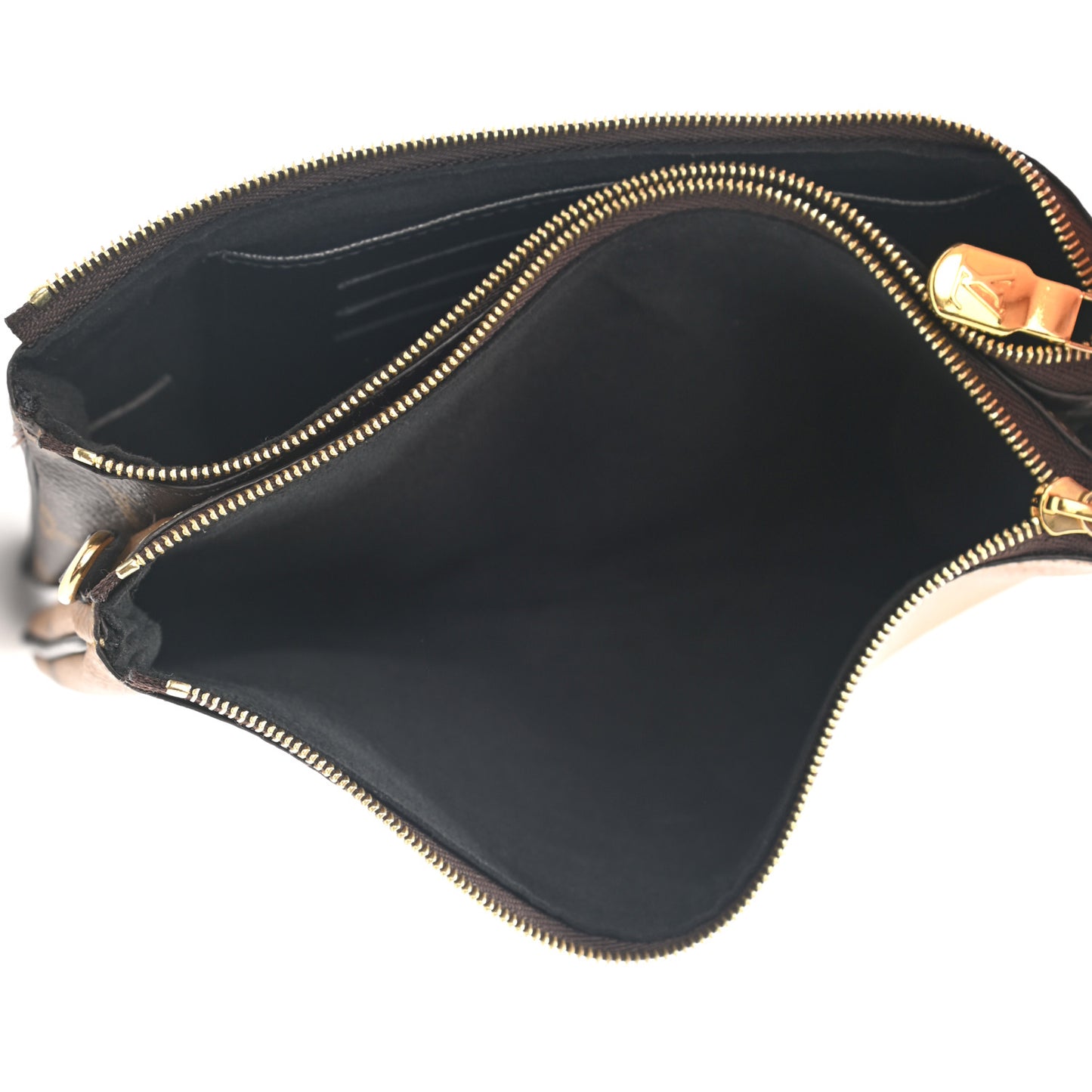 Reverse Monogram Giant Double Zip Pochette