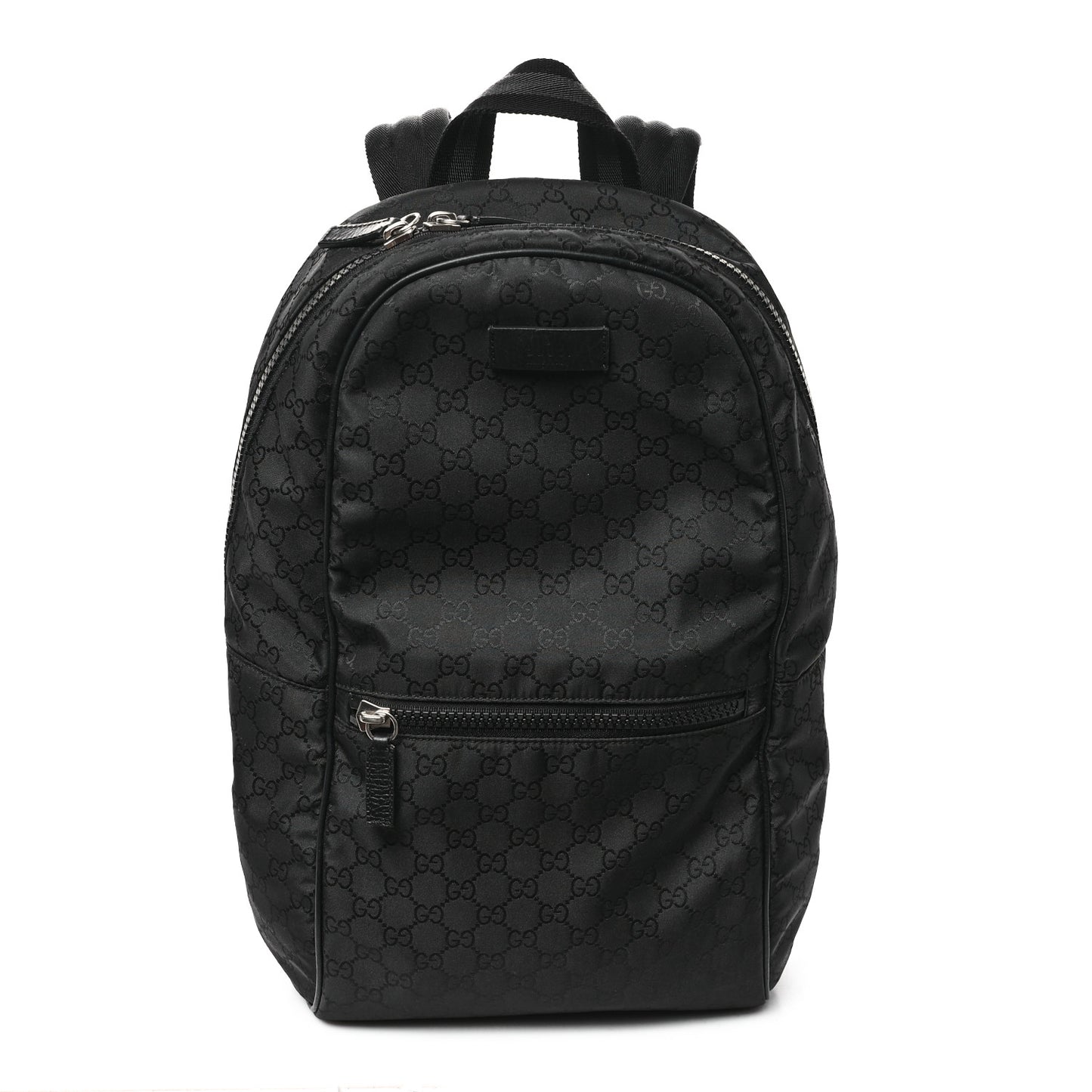 Nylon Monogram Slim Backpack Black