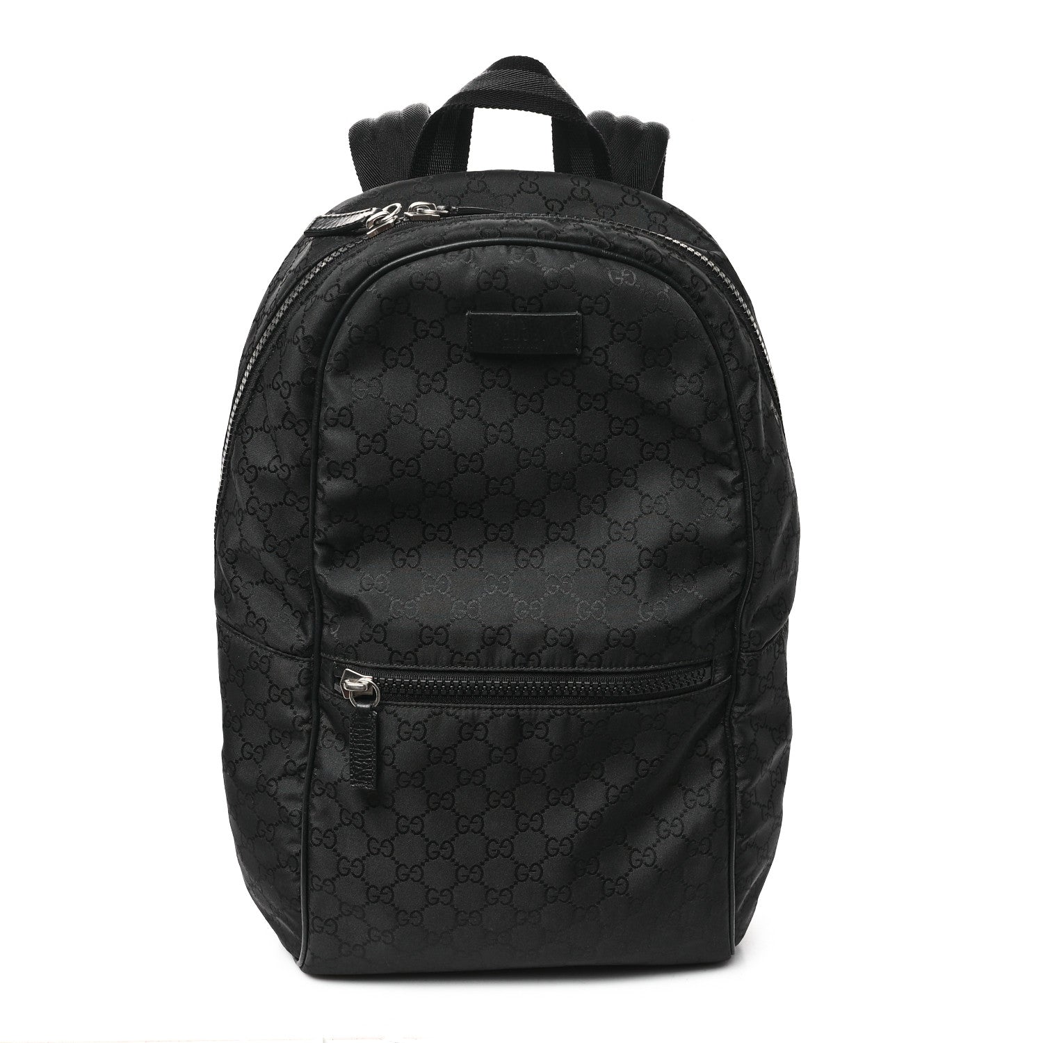 Gucci Nylon Monogram Slim Backpack Black 1 of 12