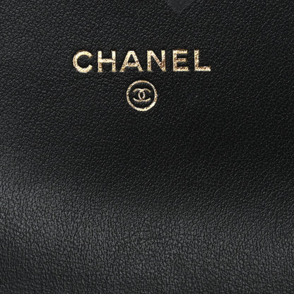 Chanel Lambskin Quilted Chanel 19 Flap Clutch Black 6 of 9