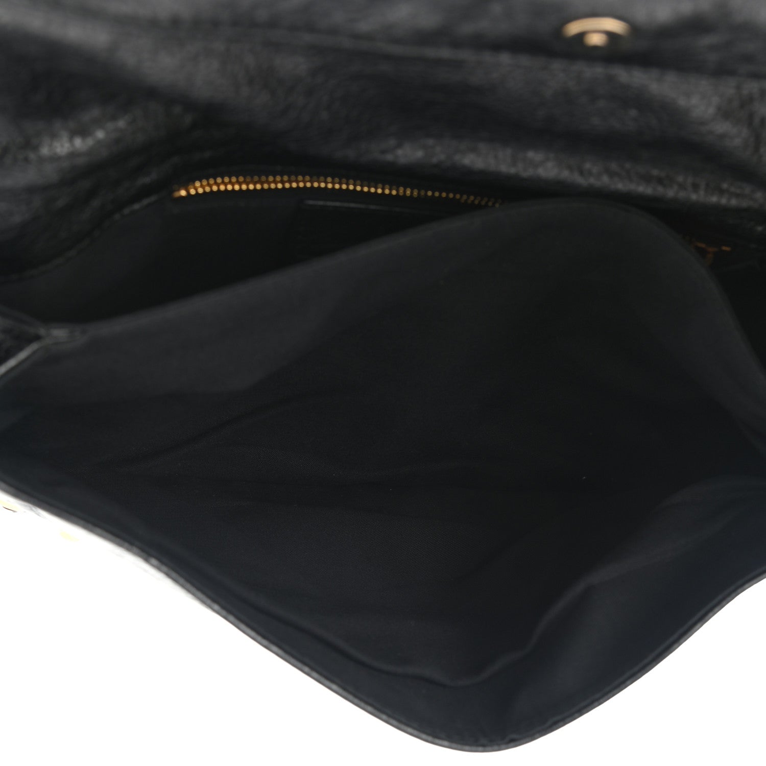 Balenciaga Agneau Giant 12 Gold Hardware Envelope Clutch Black 6 of 8