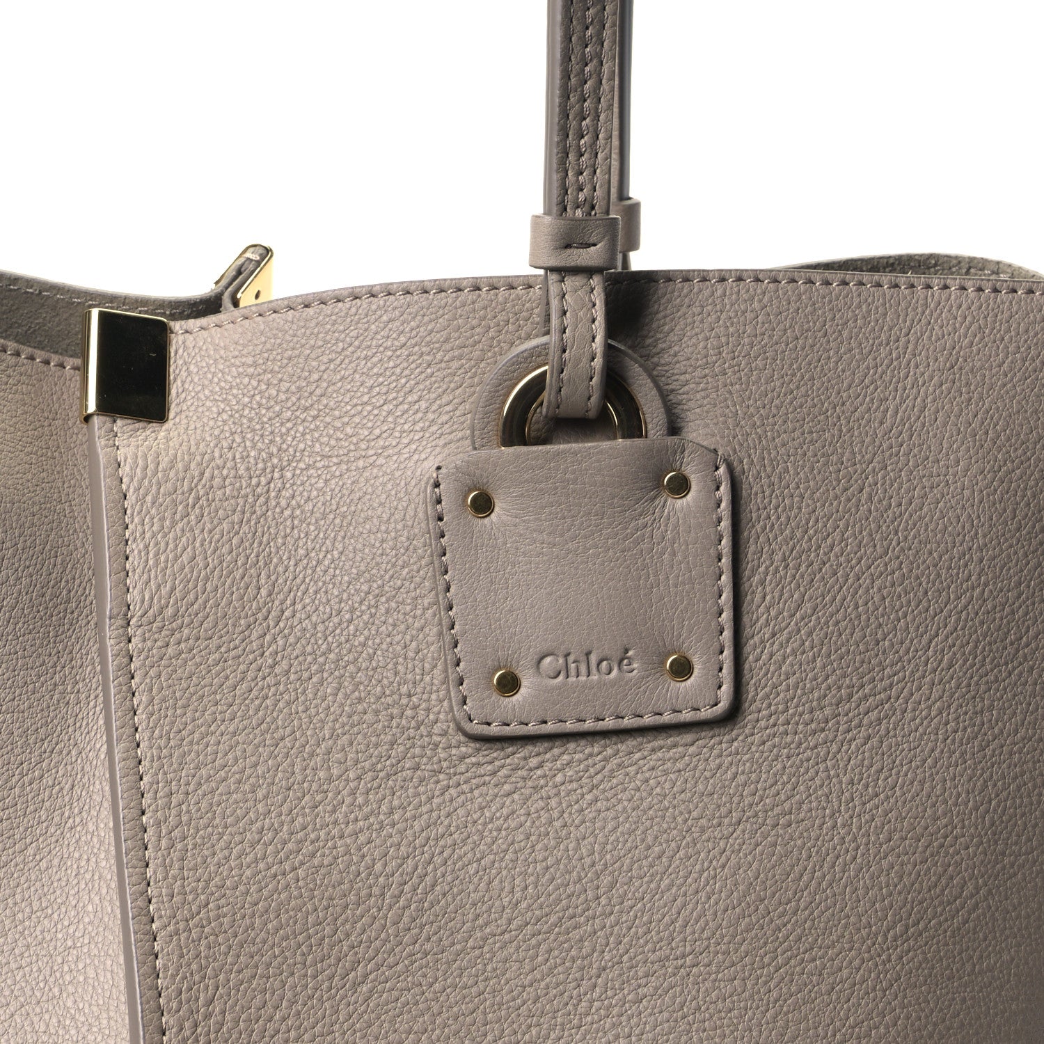 Chloe Smooth Calfskin Medium Vick Tote Motty Grey 5 of 5
