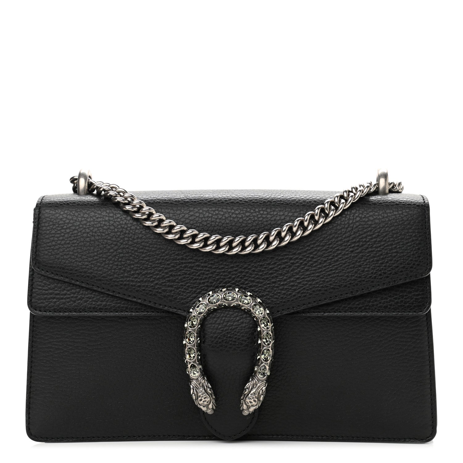 Gucci Pebbled Calfskin Small Dionysus Shoulder Bag Black 1 of 11