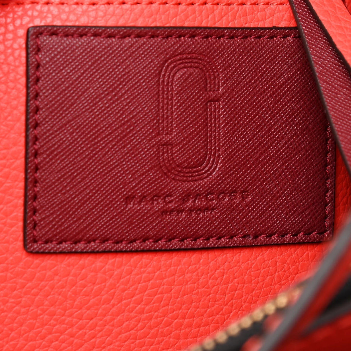 Pebbled Calfskin Editor Shopping Tote Red