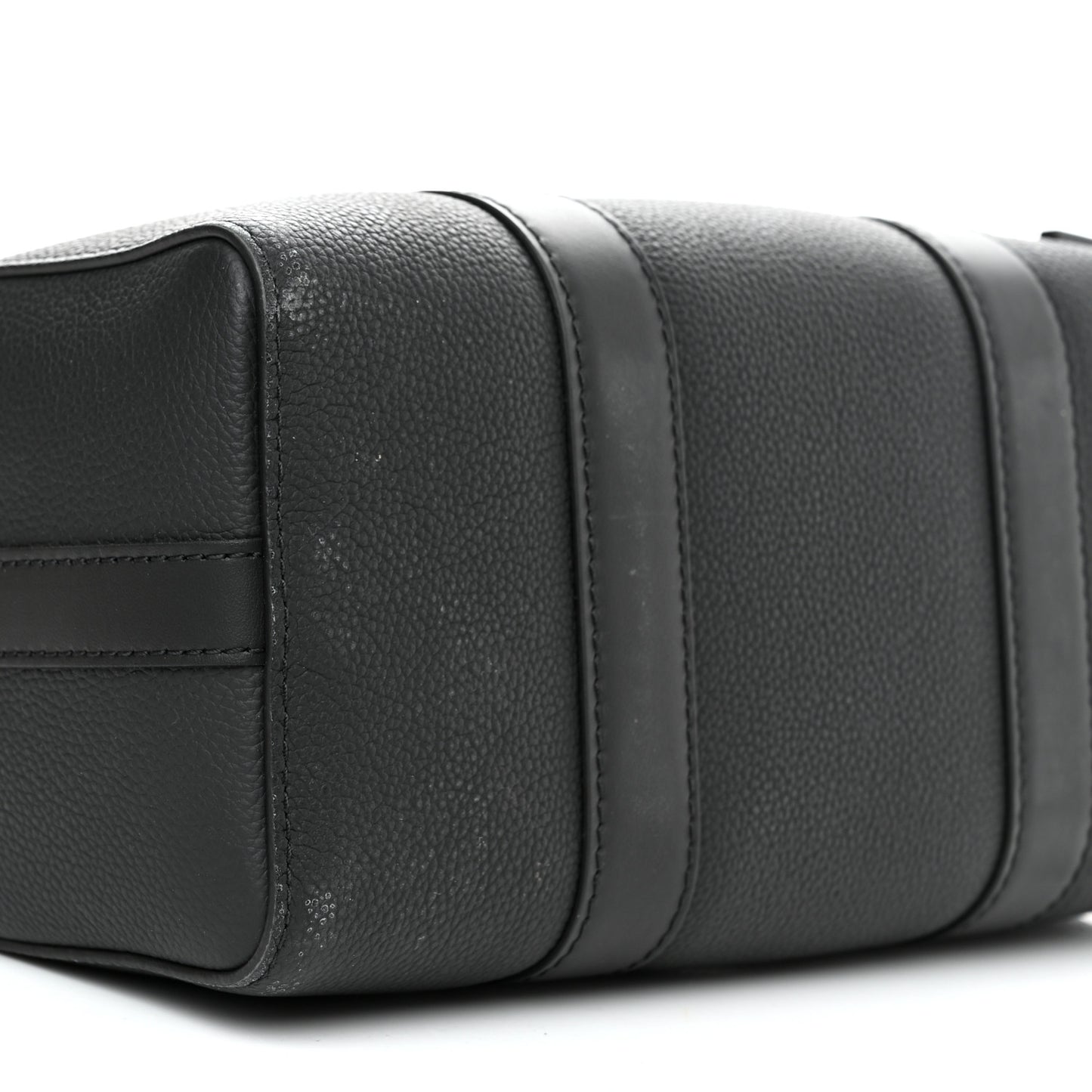 Grained Calfskin Aerogram City Keepall Black