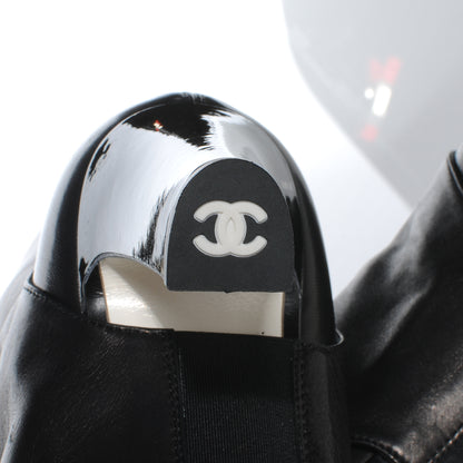 Chanel Leather Equestrian Tall Boots 39.5 Black 6 of 8