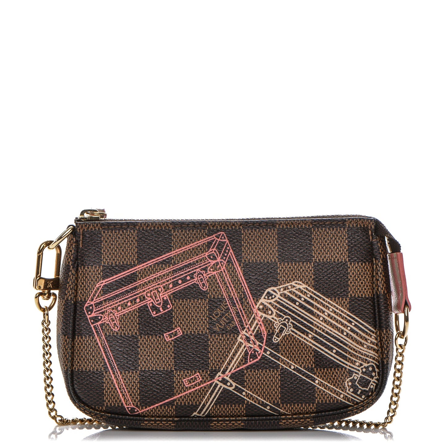 Damier Ebene 2014 Christmas Animation Mini Pochette Accessories
