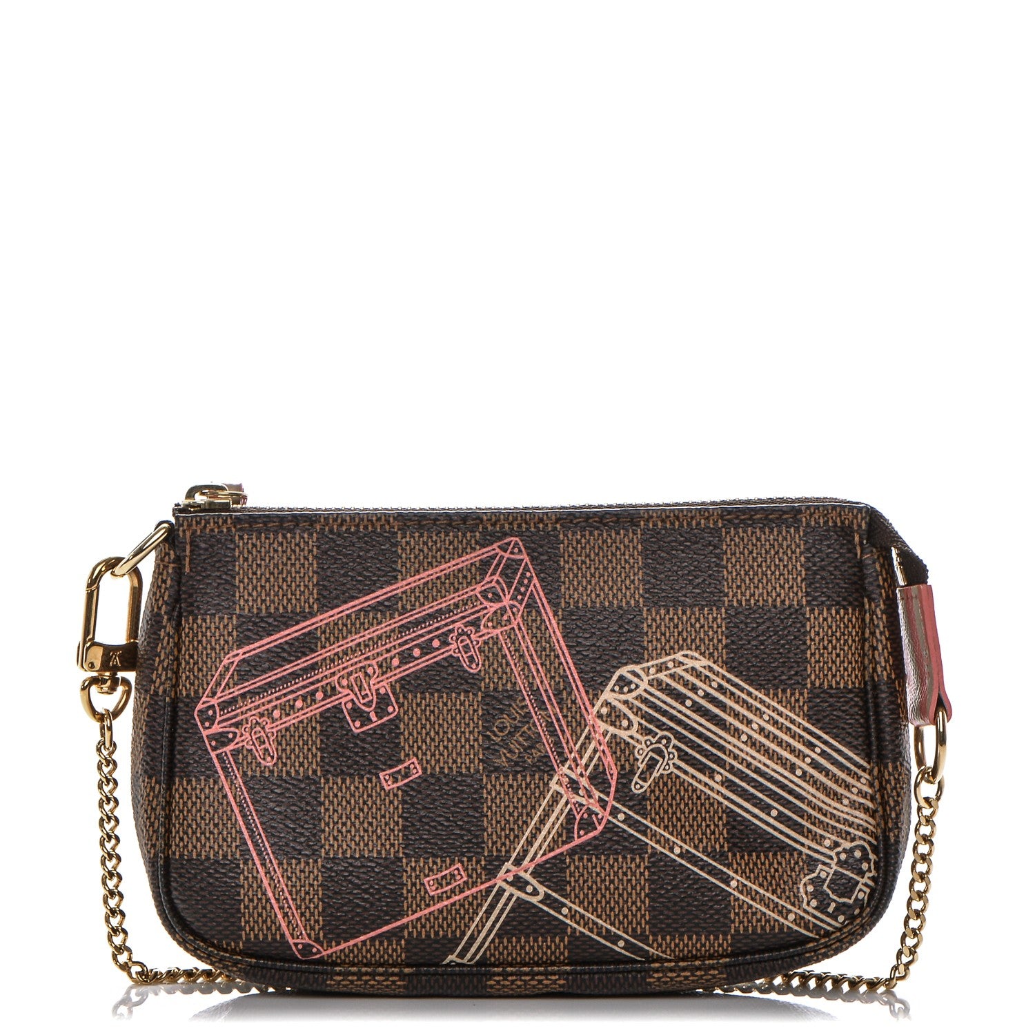 Louis Vuitton Damier Ebene 2014 Christmas Animation Mini Pochette Accessories 1 of 7