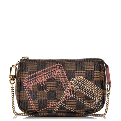 Louis Vuitton Damier Ebene 2014 Christmas Animation Mini Pochette Accessories 1 of 7