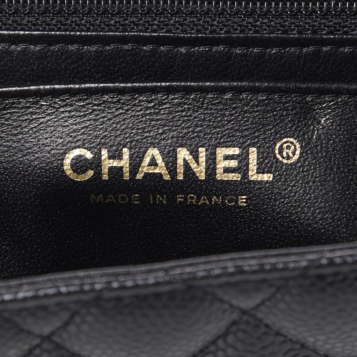 Caviar Quilted Mini Square Flap Black