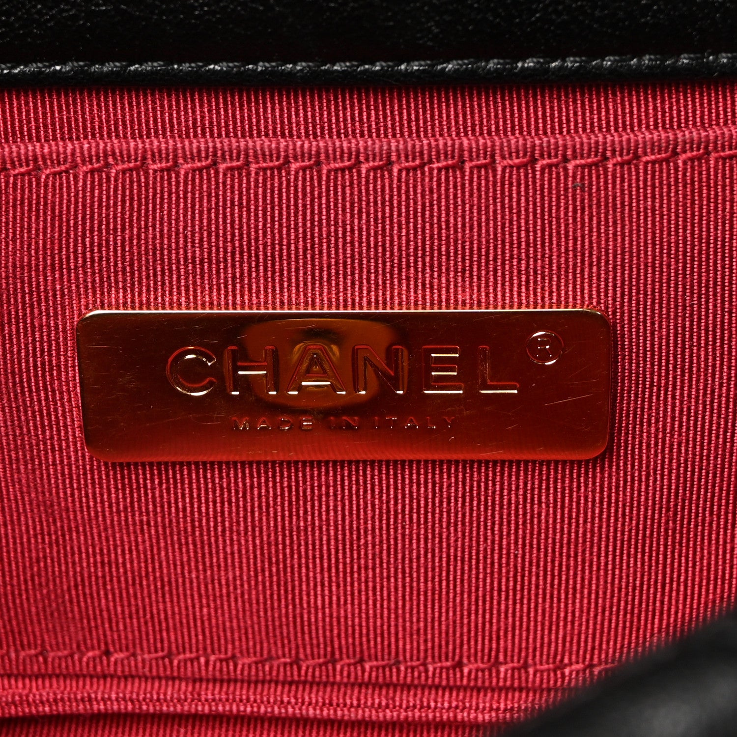 Chanel Goatskin Quilted Chanel 19 Waist Bag Black 6 of 10