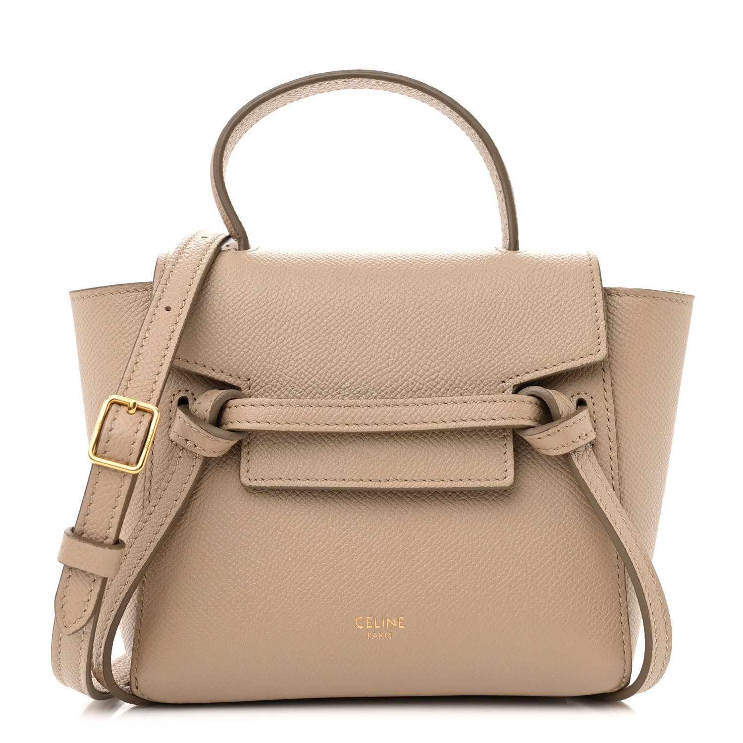 Celine Grained Calfskin Pico Belt Bag Light Taupe 1 of 9