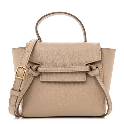 Celine Grained Calfskin Pico Belt Bag Light Taupe 1 of 9