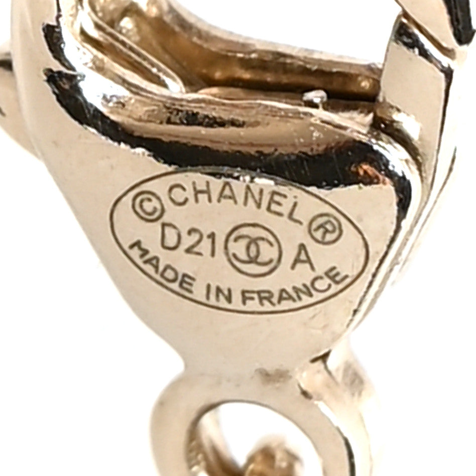 Chanel Crystal CC Square Choker Gold 5 of 5