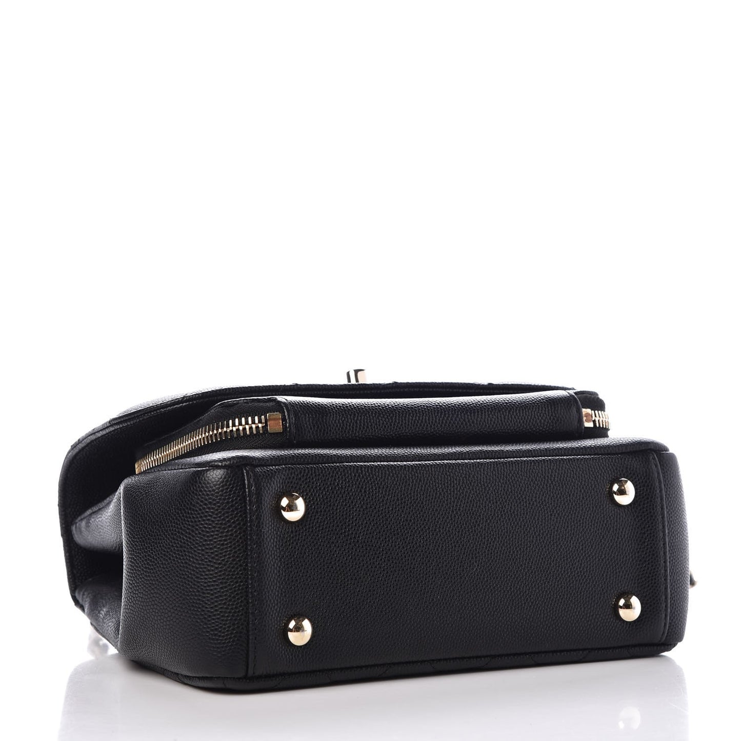 Caviar Quilted Small Business Affinity Flap Black