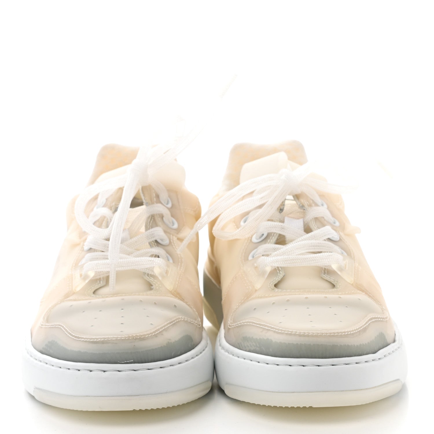 Givenchy PVC Canvas Transparent Wing Sneakers 36 White 2 of 9