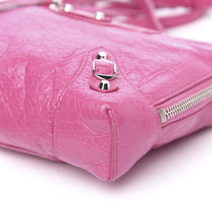 Balenciaga Agneau Arena Classic Silver Hardware XS Reporter Crossbody Rose Flamingo 8 of 9