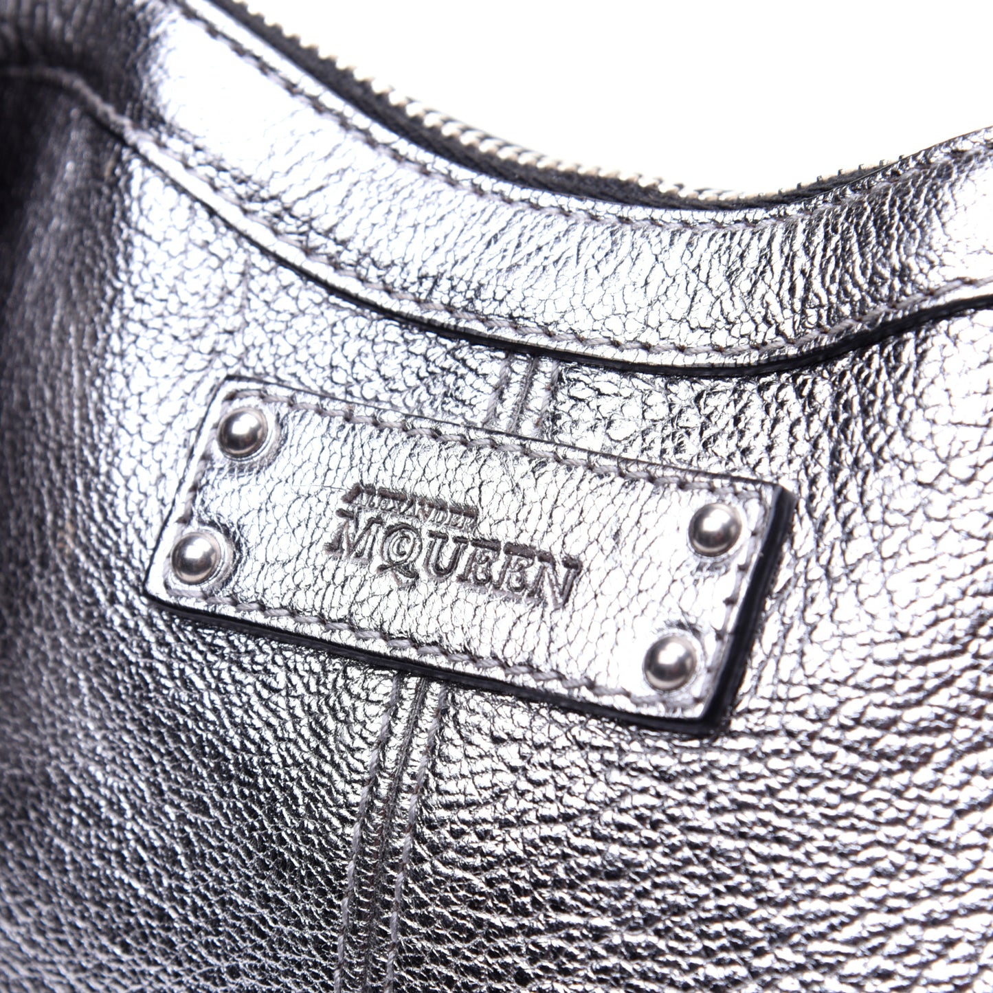 Metallic Lambskin De Manta Clutch Gun