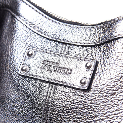 Alexander McQueen Metallic Lambskin De Manta Clutch Gun 11 of 11
