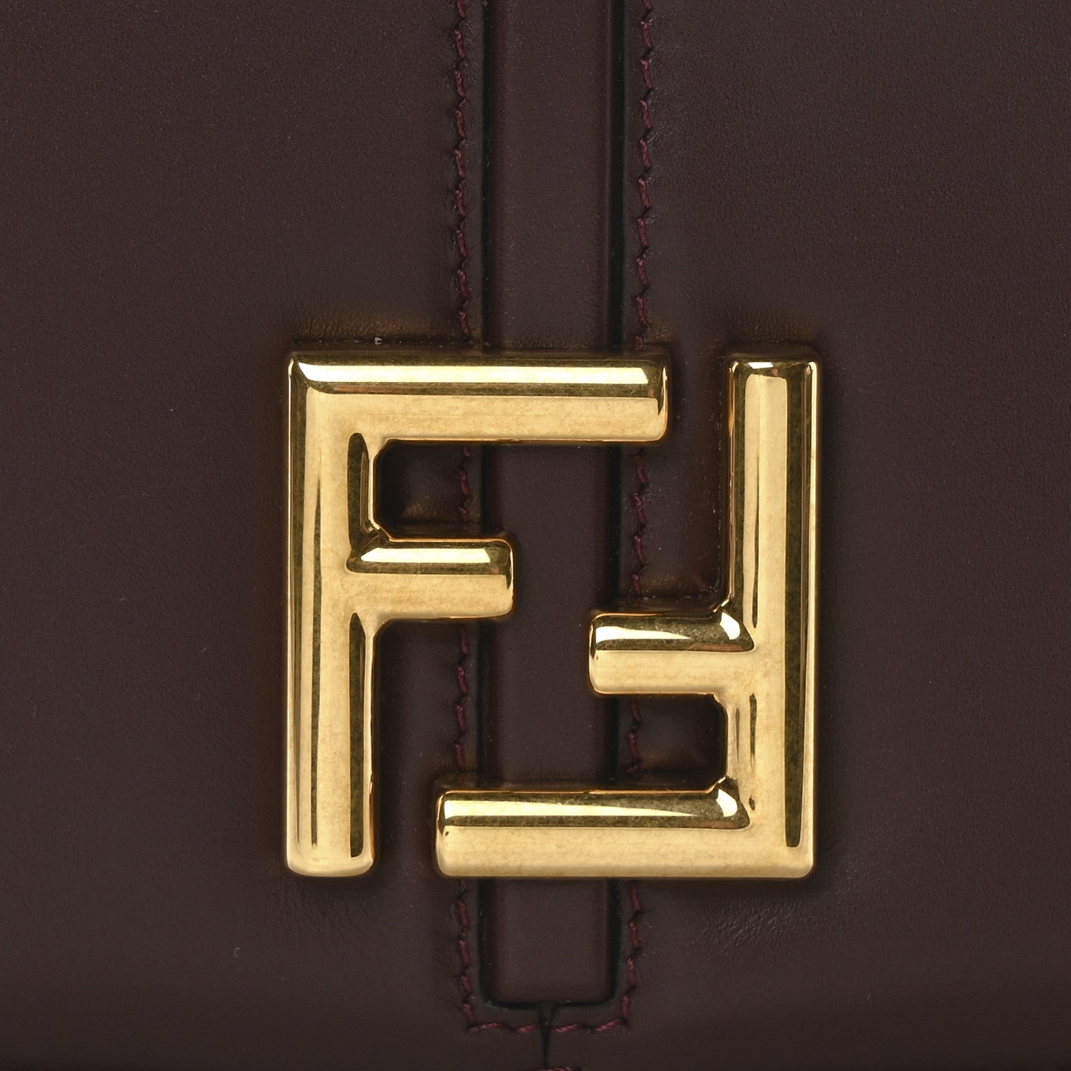 Fendi Vitello Brenta Cher Small Fendi C'mon Bordeaux 8 of 10