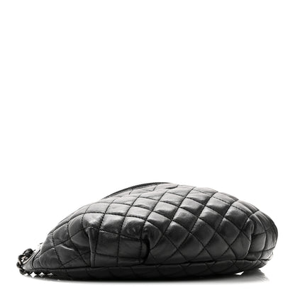 Chanel Lambskin Quilted Banane Waist Bag Fanny Pack Black 4 of 10