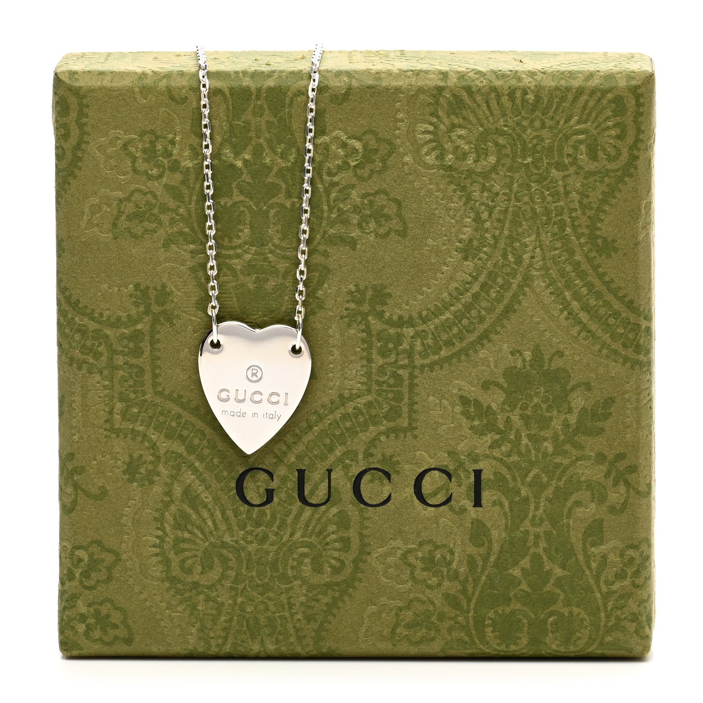 Sterling Silver Trademark Heart Pendant Necklace