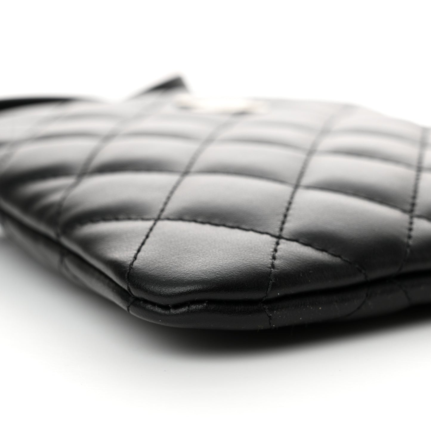 Lambskin Quilted Crossbody Bag Black