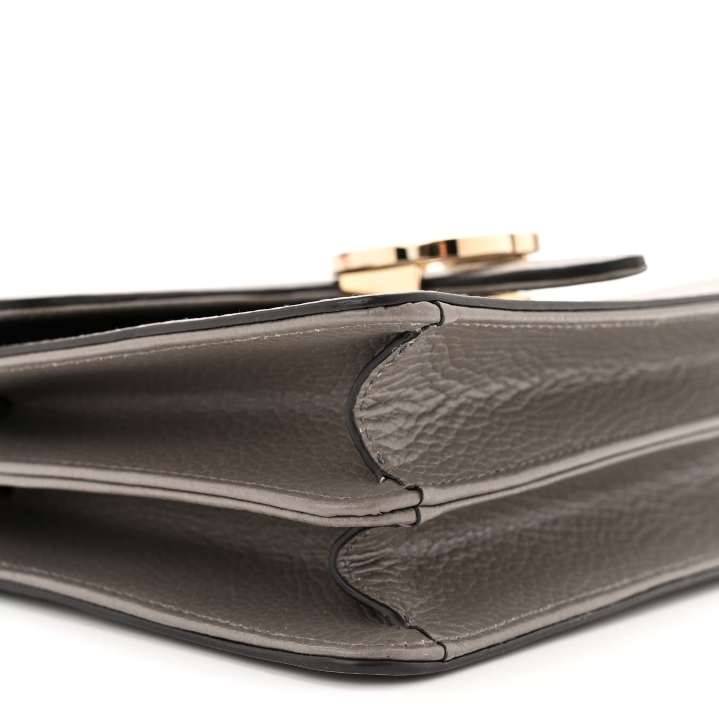 Dollar Calfskin Small Interlocking G Shoulder Bag Loess