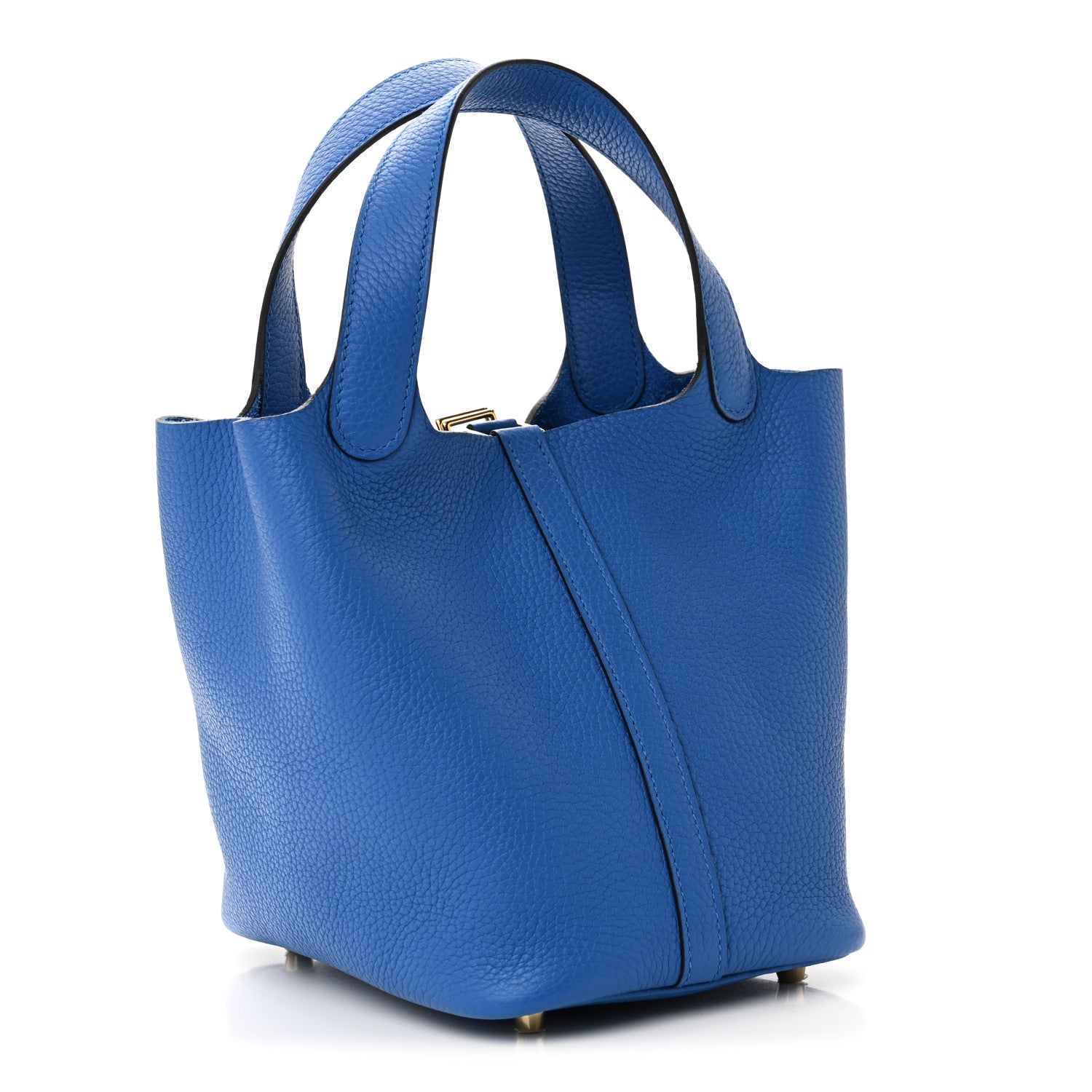 Hermes Taurillon Clemence Picotin Lock 18 PM Bleu Hydra 3 of 11