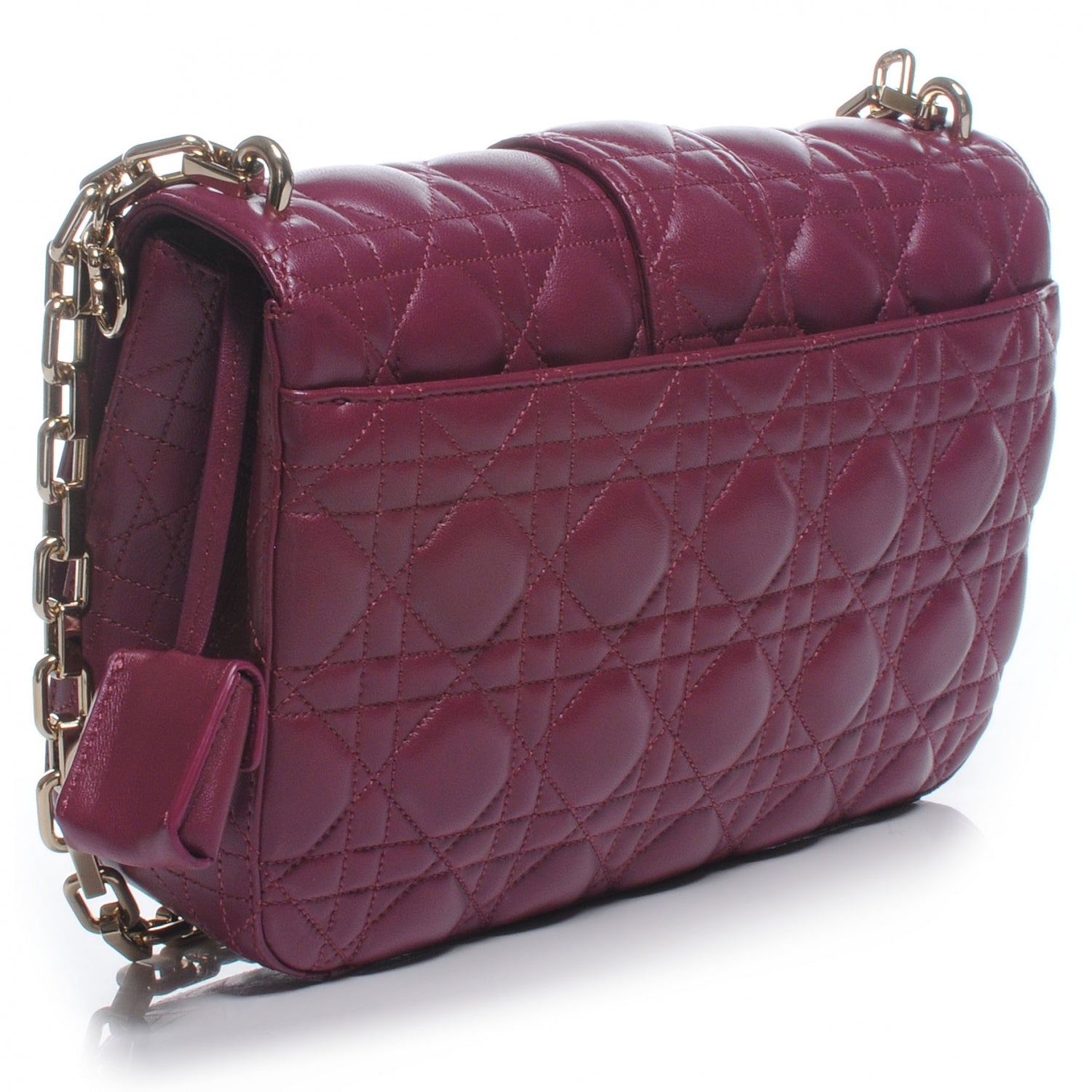 Christian Dior Lambskin Cannage Medium Miss Dior Flap Hortensia 3 of 7