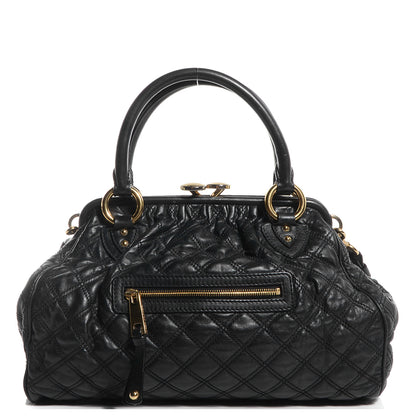 Marc Jacobs Quilted Leather Stam Black 1 of 9