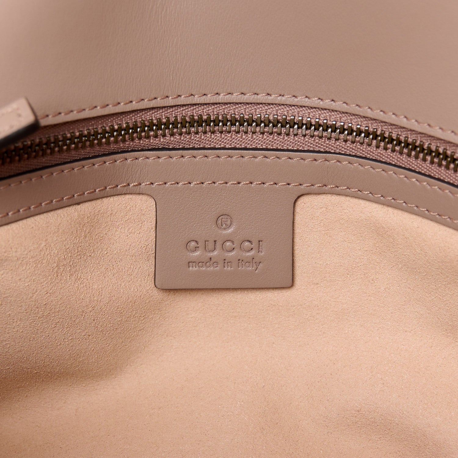 Gucci Calfskin Matelasse Small GG Marmont Shoulder Bag Porcelain Rose 6 of 11