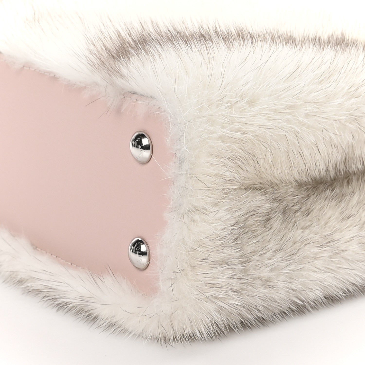 Louis Vuitton Mink Calfskin Goatskin Capucines Mini Silver Snow Grey Rosewater Pink 10 of 11