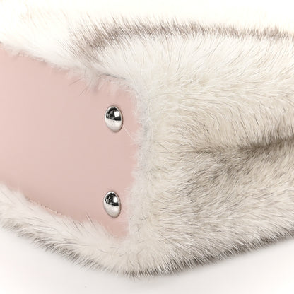Louis Vuitton Mink Calfskin Goatskin Capucines Mini Silver Snow Grey Rosewater Pink 10 of 11