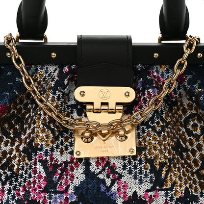 Louis Vuitton Calfskin Monogram Sequin LV Cafe Clutch Multicolor 7 of 9