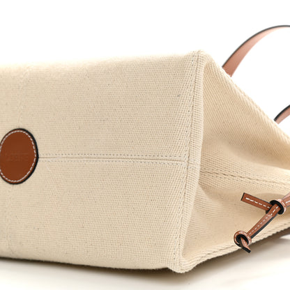 Loewe Canvas Calfskin Small Cushion Tote Beige 11 of 11