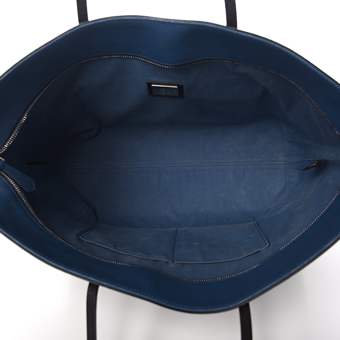 Vitello Elite Cuoio Monster Buggies Medium Roll Tote Black Multicolor Blue Cobalto