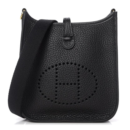 Hermes Taurillon Clemence Evelyne TPM Black 1 of 10