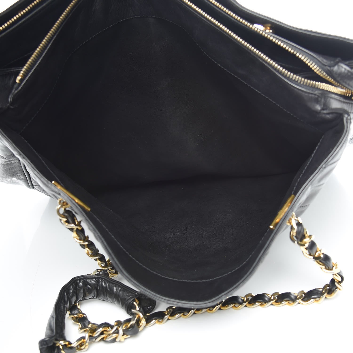 Chanel Lambskin Quilted Shoulder Bag Black 7 of 16
