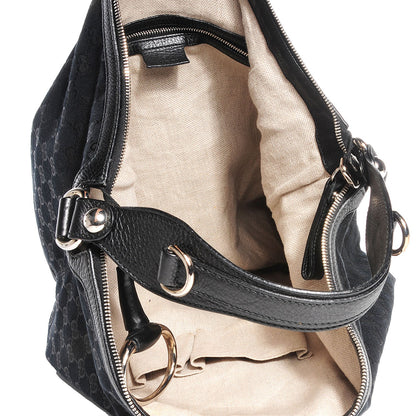 Gucci Monogram Icon Bit Large Hobo Black 9 of 9