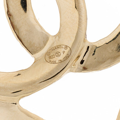 Chanel Metal CC Heart Coco In Love Hoop Earrings Gold 4 of 5
