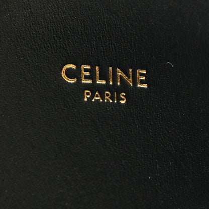 Celine Canvas Calfskin Small Vertical Cabas Vanilla Black 6 of 12